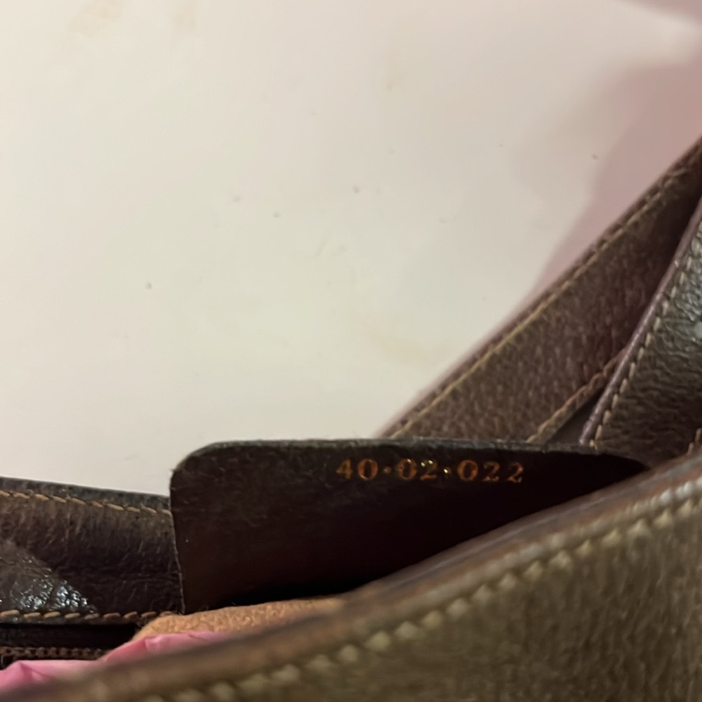 Vintage Gucci GG Crossbody/Shoulder Handbag Brown Leather - Picture 5 of 9